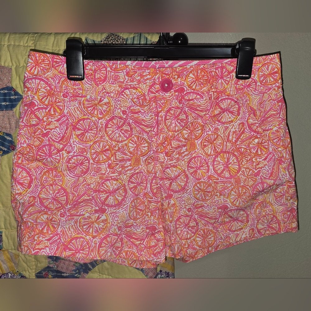 Lilly Pulitzer Pink and Orange Citrus Print Shorts